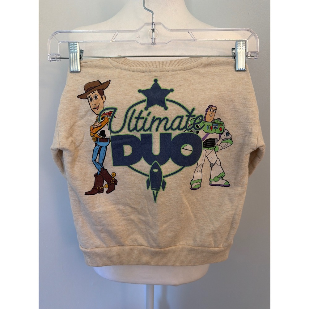 Disney Pixar Toy Story Woody & Buzz Ultimate Duo Sweatshirt Tan 3T - Picture 5 of 6